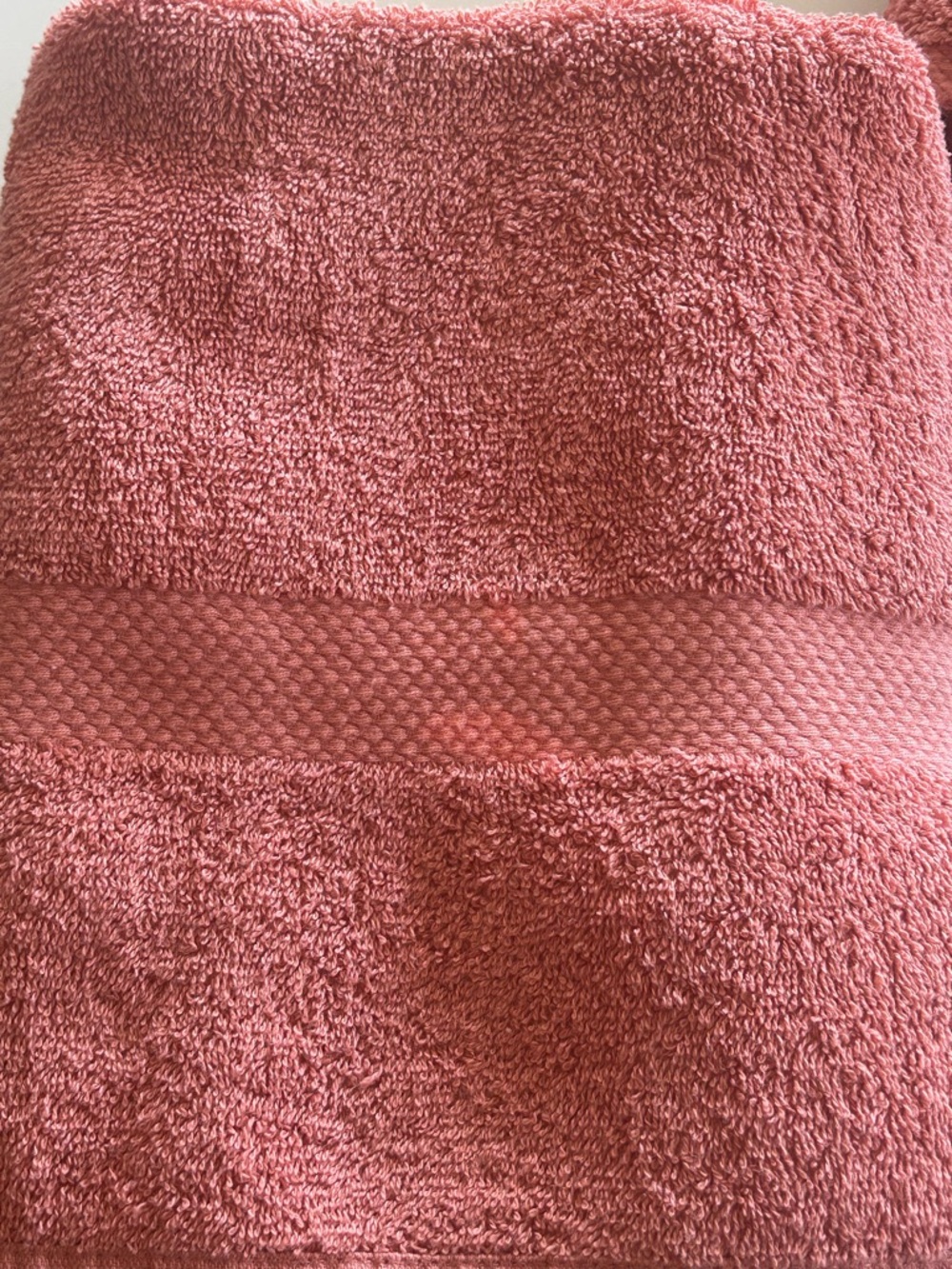 Set of 2 Plush Coral Bath Towels - Soft Absorbent Cotton